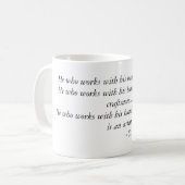 Definition eines Künstlers Kaffeetasse (Vorderseite Links)