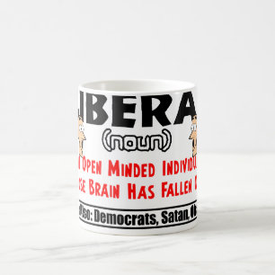 Definition eines Liberalen Kaffeetasse