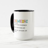 Definition eines Paramedic-Zusatzmonogramms Tasse (Vorderseite Links)