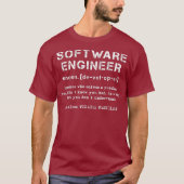 Definition eines Problems durch den Software-Engin T-Shirt (Vorderseite)