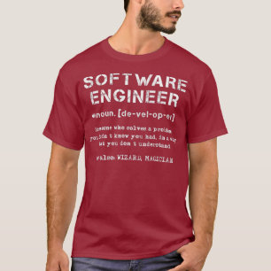 Definition eines Problems durch den Software-Engin T-Shirt