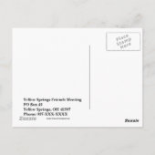 Definition eines Quakers Postkarte (Rückseite)