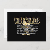 Definition eines Ringers Postkarte (Vorne/Hinten)