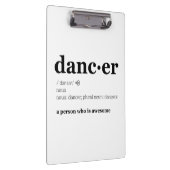 Definition eines Tänzers Klemmbrett (Rechts)