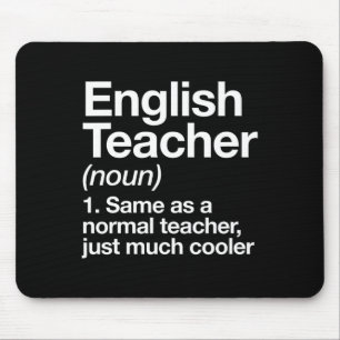 Definition Englischlehrer Spaß Rückkehr zur Schule Mousepad