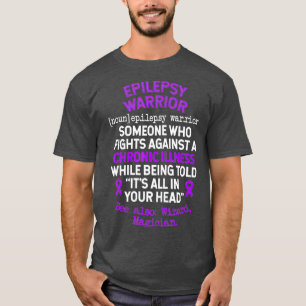 Definition Epilepsie Warrior Epilepsie Bewusstsein T-Shirt