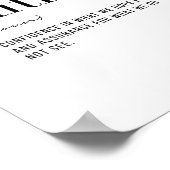 Definition Faith Poster (Ecke)