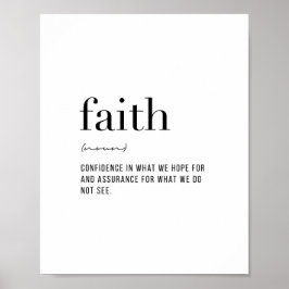 Definition Faith Poster