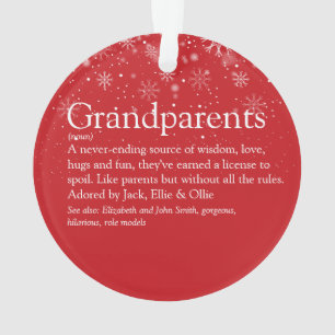 Definition-Foto der besten Großeltern der Welt Ornament