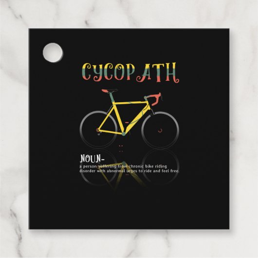 Definition Funny Cycling Addict Geschenk für Geschenkanhänger (Vorderseite)