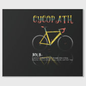 Definition Funny Cycling Addict Geschenk für Geschenkpapier (Flach)