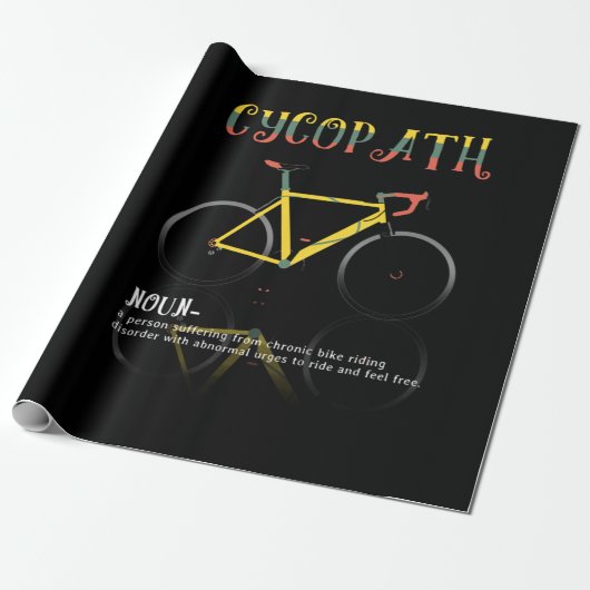 Definition Funny Cycling Addict Geschenk für Geschenkpapier (Ungerollt)