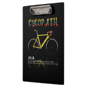 Definition Funny Cycling Addict Geschenk für Klemmbrett (Links)