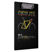 Definition Funny Cycling Addict Geschenk für Klemmbrett (Rechts)