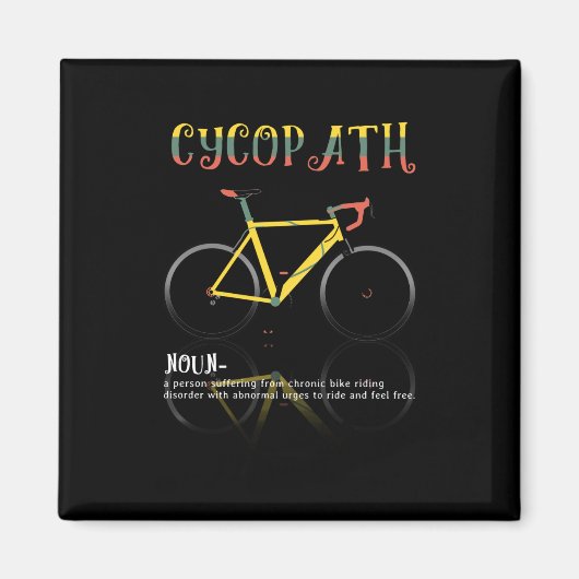 Definition Funny Cycling Addict Geschenk für Magnet (Vorne)