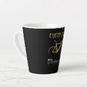 Definition Funny Cycling Addict Geschenk für Milchtasse (Linke Ecke)