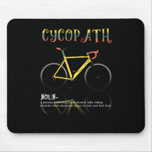 Definition Funny Cycling Addict Geschenk für Mousepad