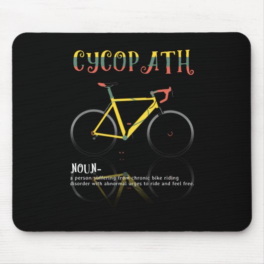 Definition Funny Cycling Addict Geschenk für Mousepad (Vorne)