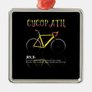 Definition Funny Cycling Addict Geschenk für Ornament Aus Metall