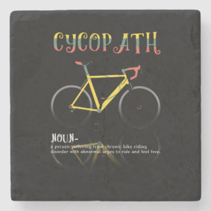 Definition Funny Cycling Addict Geschenk für Steinuntersetzer