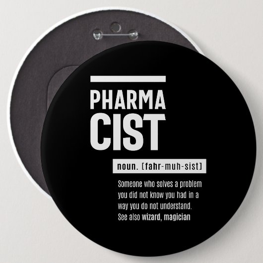 Definition Funny Gift Classic Button (Vorne & Hinten)