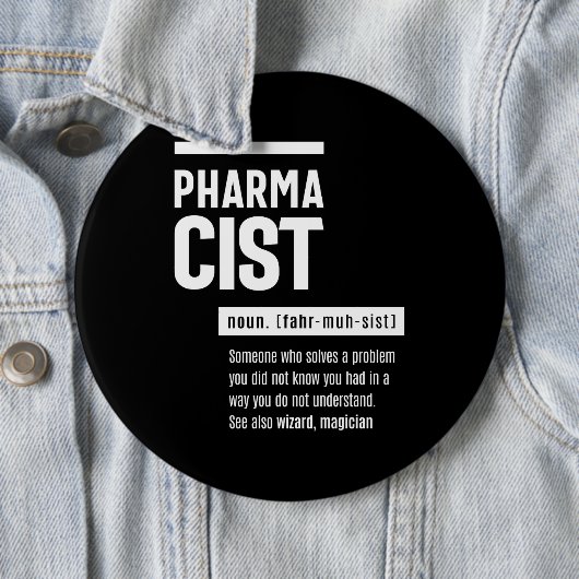 Definition Funny Gift Classic Button (Beispiel)