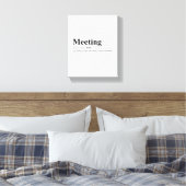 Definition | Funny Zitat Leinwanddruck (Insitu (Schlafzimmer))