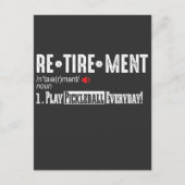 Definition für den Status-Pickleball-Player Postkarte (Vorderseite)