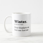 Definition für den Winter Kaffeetasse (Links)