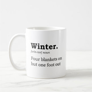 Definition für den Winter Kaffeetasse