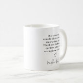 Definition für Hochzeiten danke Tasse (VorderseiteRechts)