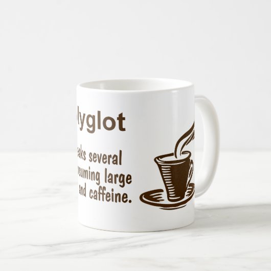Definition für Hyperpolyglot Kaffeetasse (VorderseiteRechts)