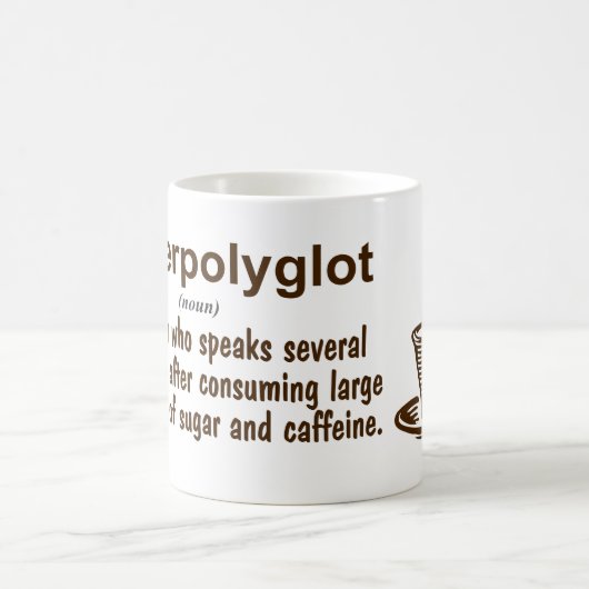 Definition für Hyperpolyglot Kaffeetasse (Mittel)