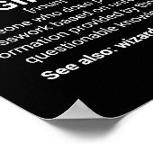 Definition für Maschinenbauingenieure Poster (Ecke)