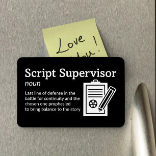 Definition für Skriptermittler - Film 4" x 6" Flex Magnet