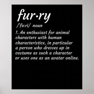 Definition Furry Fandom Furries Design Kostümierun Poster