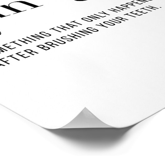 Definition Hunger Poster (Ecke)