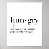 Definition Hunger Poster (Vorne)