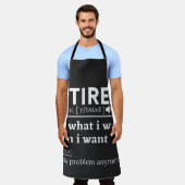 Definition im Ruhestand, komischer Ruhestand, im R Schürze (Getragen)