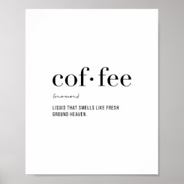 Definition-Kaffee Poster