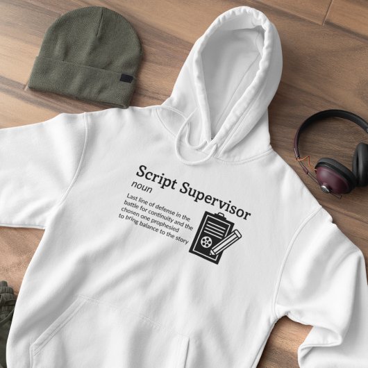 Definition-Lichtmodus für SkriptSupervisor - Film Hoodie
