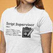 Definition-Lichtmodus für SkriptSupervisor - Film T-Shirt