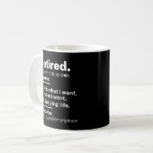 Definition lustiger Ruhestand Kaffeetasse (Vorderseite Links)