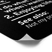 Definition lustiger Ruhestand Poster (Ecke)