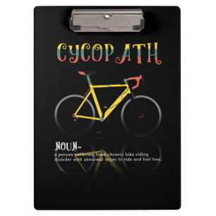 Definition Lustiges Radfahrer-Geschenk für Klemmbrett