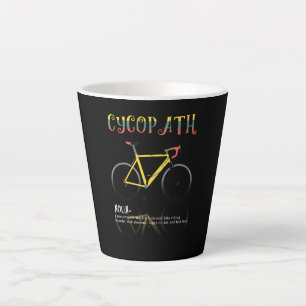Definition Lustiges Radfahrer-Geschenk für Milchtasse