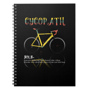 Definition Lustiges Radfahrer-Geschenk für Notizblock