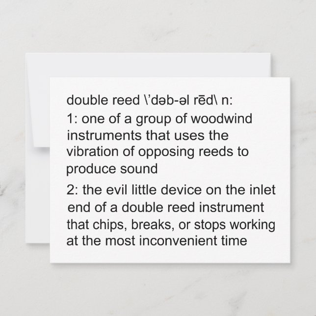 Definition mit doppelter Lesart (Vorderseite)