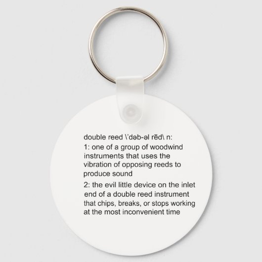 Definition mit doppelter Lesart Schlüsselanhänger (Vorderseite)