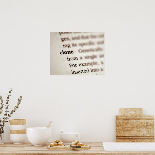 Definition of clone poster (Küche)